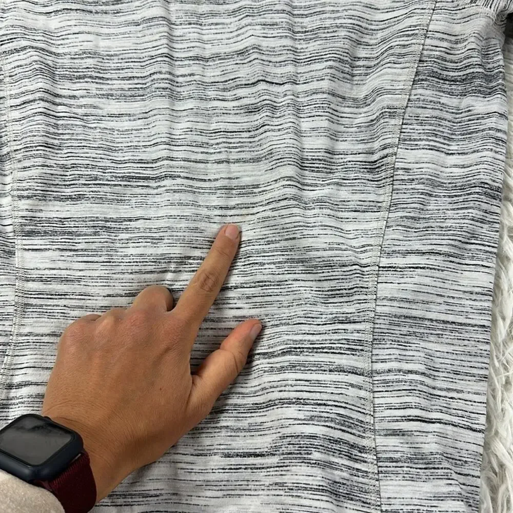 Lululemon Runderful Long Sleeve Space Dye Camo White Silver Spoon / Silver Spoon
